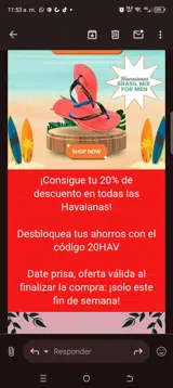 20HAV coupon verification screenshot