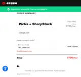 NFLDRAFT50 coupon verification screenshot