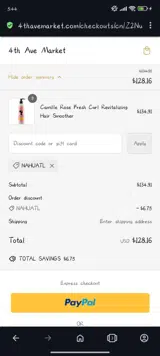 NAHUATL coupon verification screenshot