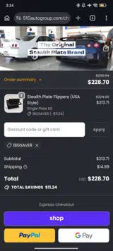 510 Auto Group coupon verification screenshot