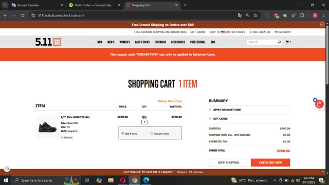 5.11 Tactical Discount Codes (5 Verified) - 15% Off Apr 2025