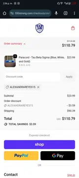 ALEXANDRAREYES15 coupon verification screenshot