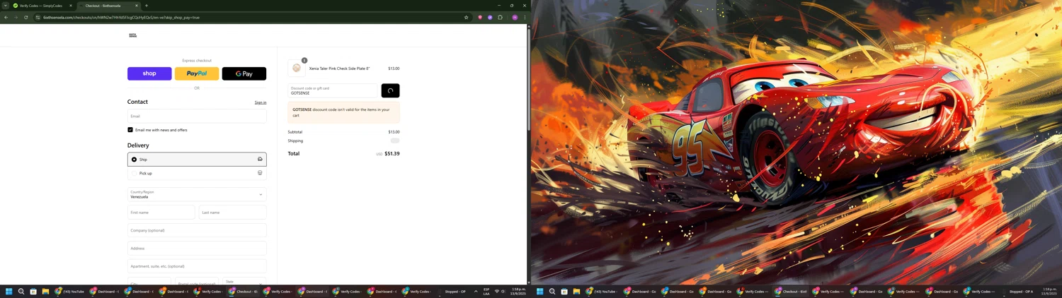 6ixth Sense promo code screenshot showing code GOTSENSE applied at 6ixth Sense checkout page. Uploaded by SimplyCodes community member PennyWizard1195 on Sep 13, 2025