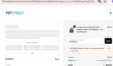 707 Street coupon verification screenshot