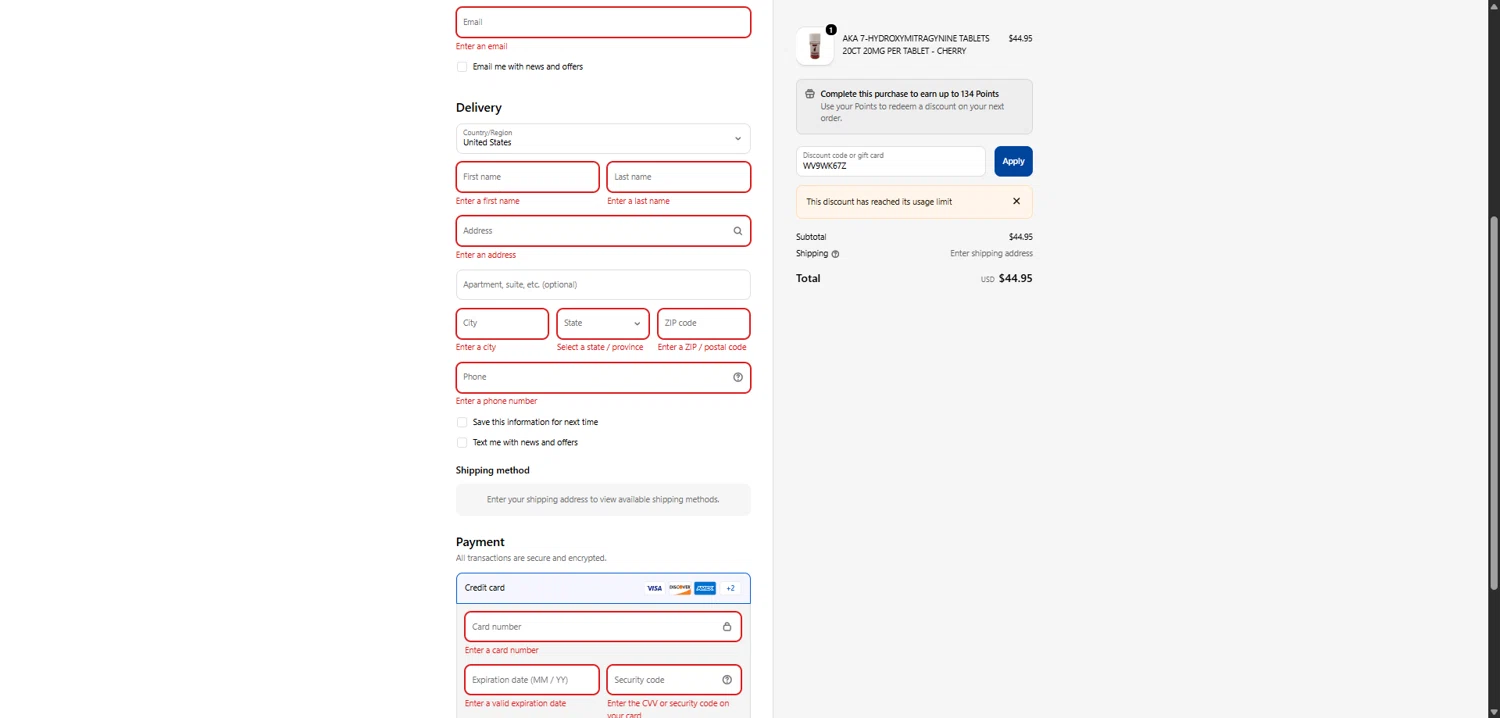 7OH+ promo code screenshot showing code WV9WK67Z applied at 7OH+ checkout page. Uploaded by SimplyCodes community member ValiantCollector5333 on Dec 13, 2025