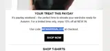 NEWARRIVALS15 coupon verification screenshot