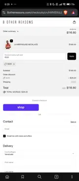 IG20 coupon verification screenshot