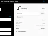 9/11 Memorial Store coupon verification screenshot
