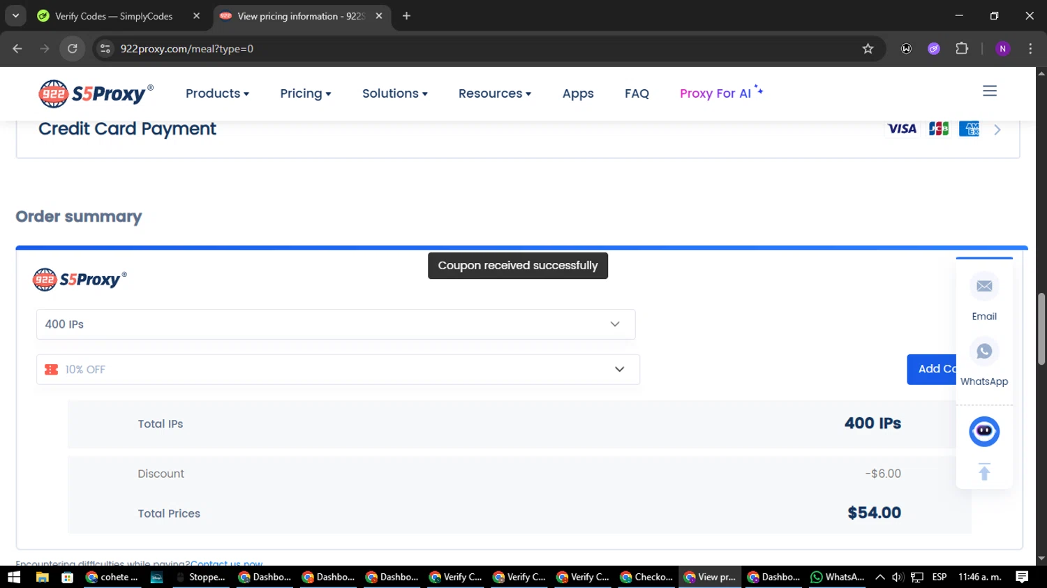 922S5 promo code screenshot showing code Dicloak922 applied at 922S5 checkout page. Uploaded by SimplyCodes community member NATAAAAAANAELCANO on Aug 3, 2025