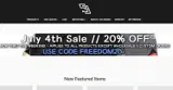 FREEDOM20 coupon verification screenshot
