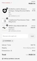 FATHER20 coupon verification screenshot