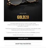 GOLD20 coupon verification screenshot