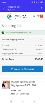 9fuda-10 coupon verification screenshot