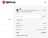 9PHX Racing coupon verification screenshot