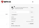 9PHX Racing coupon verification screenshot