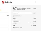 9PHX Racing coupon verification screenshot