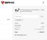 9PHX Racing coupon verification screenshot