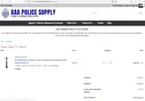 AAA Police Supply coupon verification screenshot
