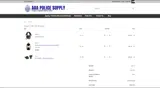 AAA Police Supply coupon verification screenshot
