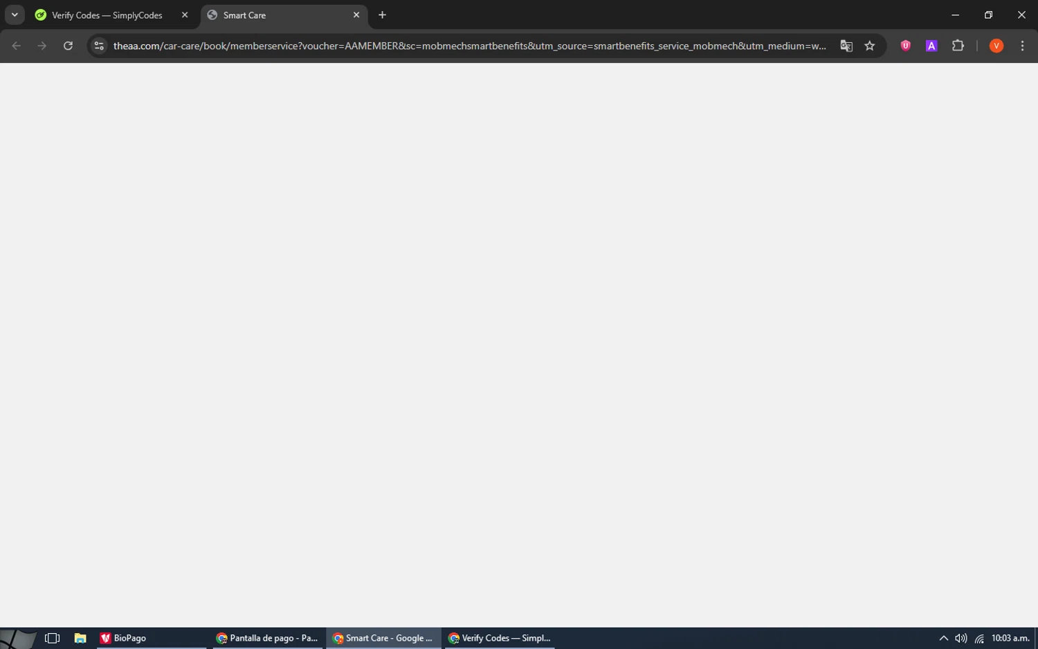 AA Loans promo code screenshot showing code AAMEMBER applied at AA Loans checkout page. Uploaded by SimplyCodes community member SavingsCaptain8190 on Sep 12, 2025