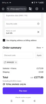 AAWireless coupon verification screenshot