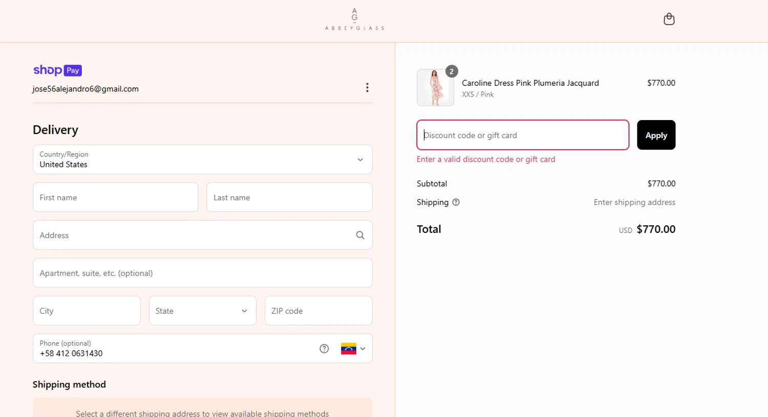 Abbey Glass discount code screenshot showing code SIS15 applied at Abbey Glass checkout page. Uploaded by SimplyCodes community member Culebraparada on Apr 14, 2025