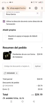 OKSANAB coupon verification screenshot