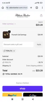 PERLITA coupon verification screenshot