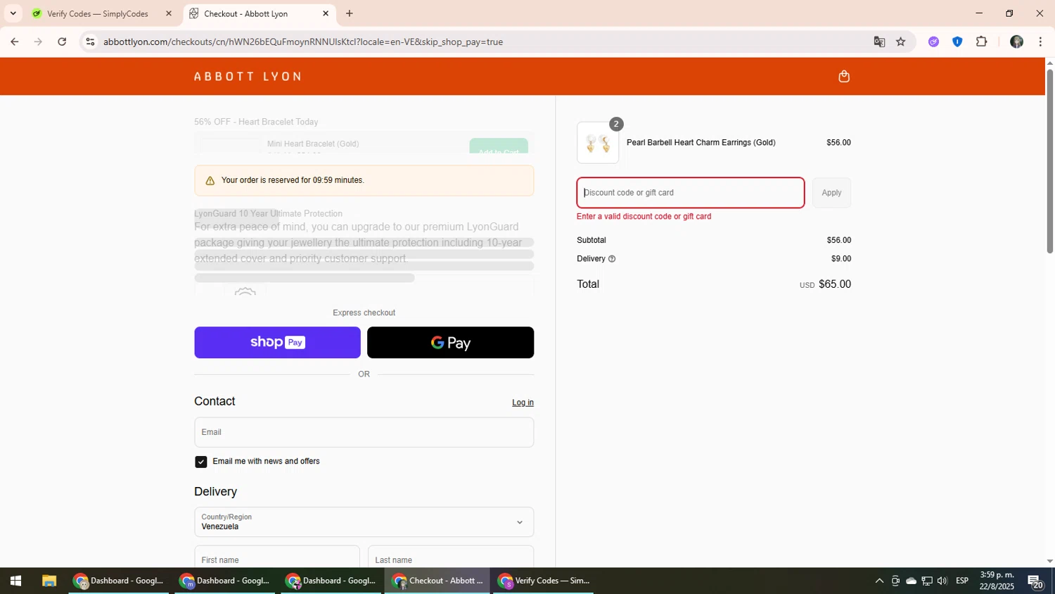 Abbott Lyon discount code screenshot showing code 2FOR1 applied at Abbott Lyon checkout page. Uploaded by SimplyCodes community member CleverLynx6871 on Aug 22, 2025