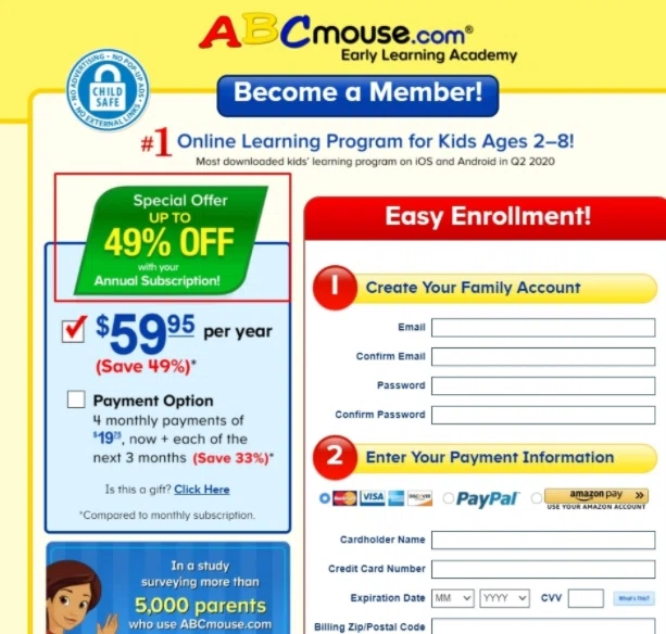 how to use ABCmouse.com coupons