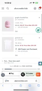 AFLEXI coupon verification screenshot
