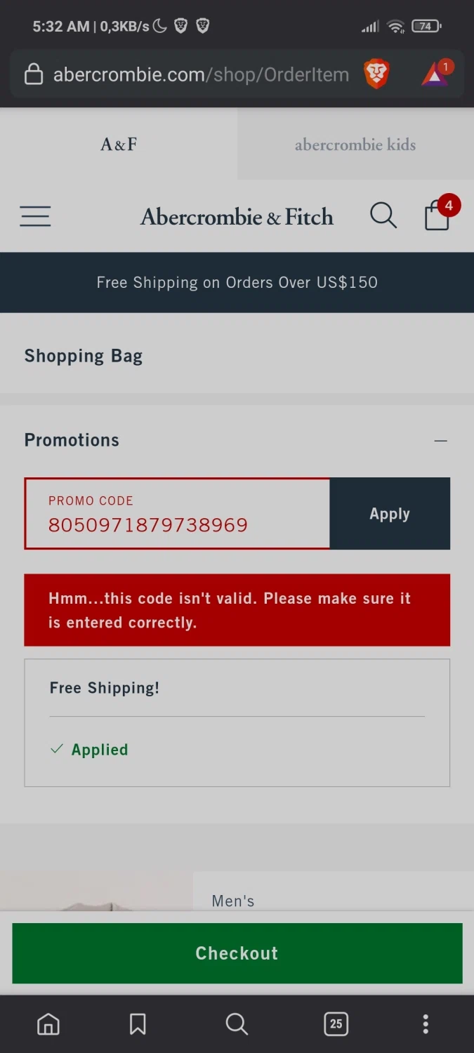 abercrombie coupon code