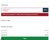EXTRA25 coupon verification screenshot