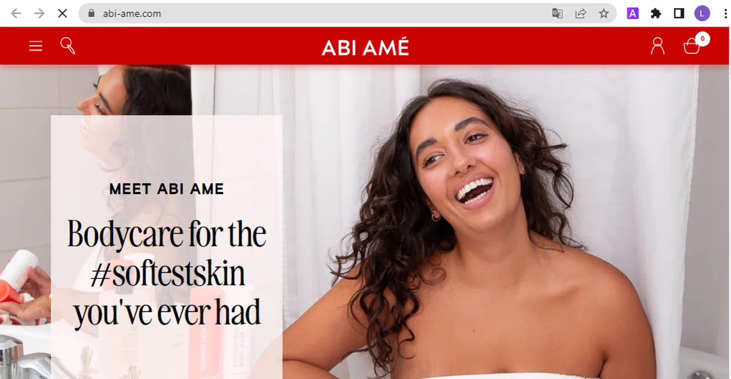 ABI AMÉ promo code screenshot showing code 10amies applied at ABI AMÉ checkout page. Uploaded by SimplyCodes community member NobleKnight286 on Feb 23, 2025