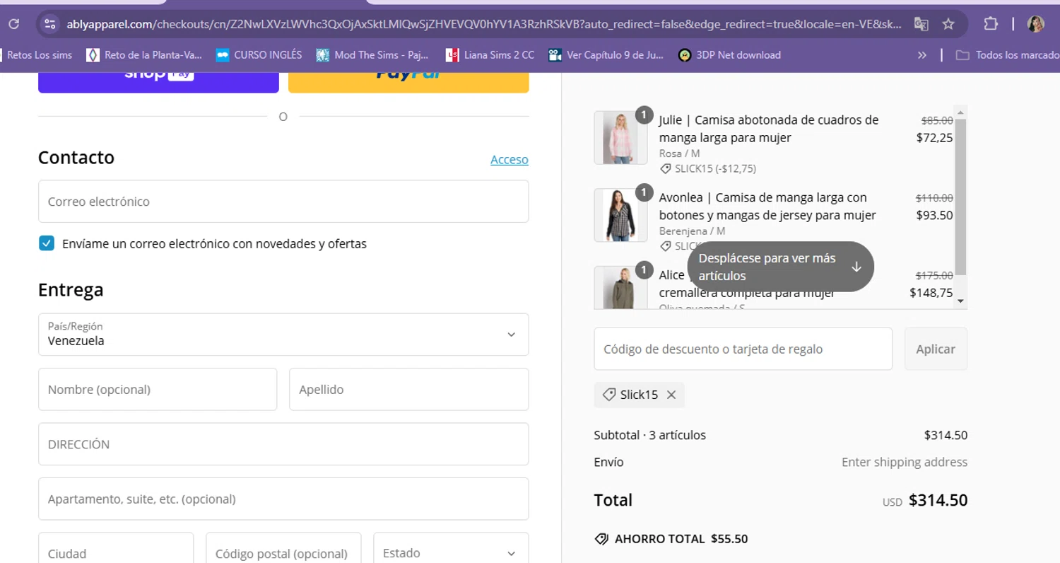 Ably discount code screenshot showing code SLICK15 applied at Ably checkout page. Uploaded by SimplyCodes community member Milk_Tea on Feb 8, 2025