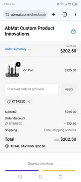 KTBREED coupon verification screenshot