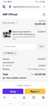 10WUTE coupon verification screenshot