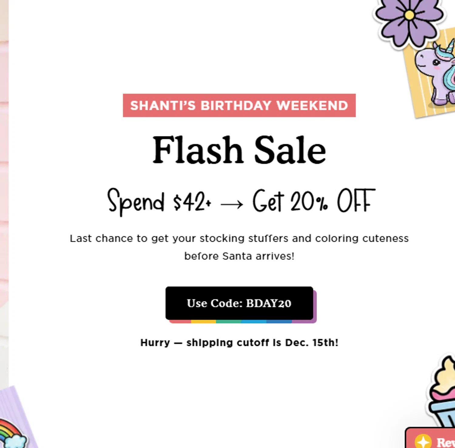 A Brighter Year promo code screenshot showing code bday20 applied at A Brighter Year checkout page. Uploaded by SimplyCodes community member Biden0442069257555 on Dec 12, 2025