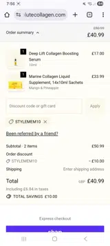 Stylemem10 coupon verification screenshot