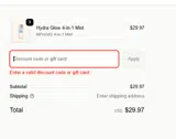 Absolute New York coupon verification screenshot