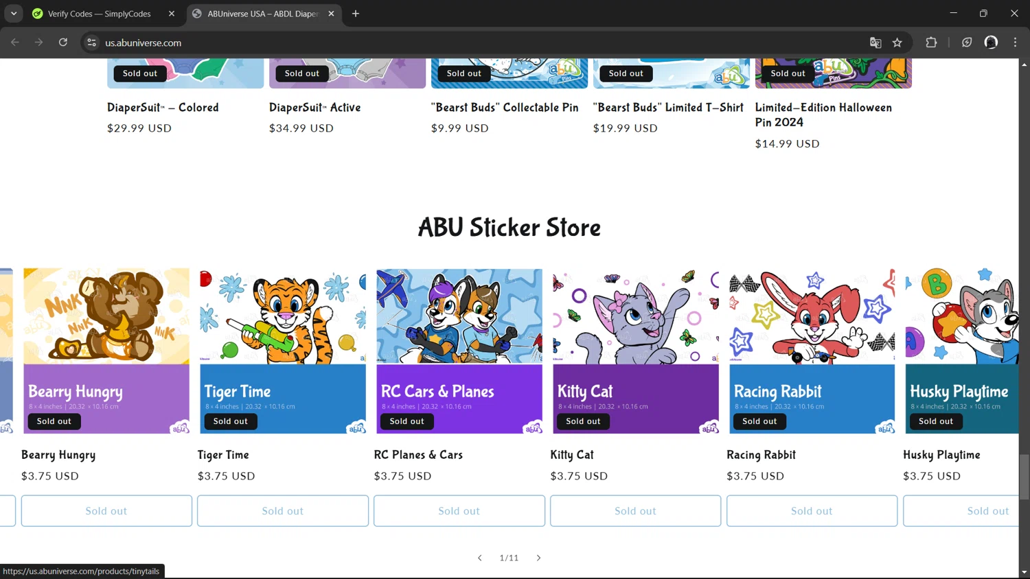 ABUniverse discount code screenshot showing code EARLYACCESS-10 applied at ABUniverse checkout page. Uploaded by SimplyCodes community member RedGuy on Feb 26, 2025