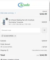ACADA10PERC coupon verification screenshot