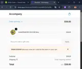 Accompany coupon verification screenshot