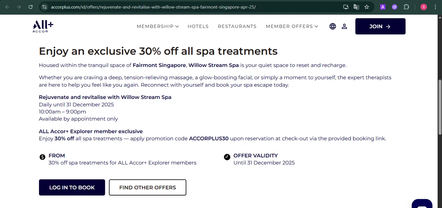 All Accor+ checkout page showing All Accor+ promo code box | Screenshot taken by SimplyCodes community member on Oct 8, 2025