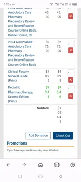 ACCP coupon verification screenshot