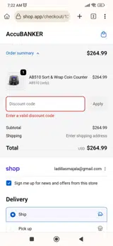 AccuBANKER coupon verification screenshot