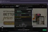 Ace Blend coupon verification screenshot