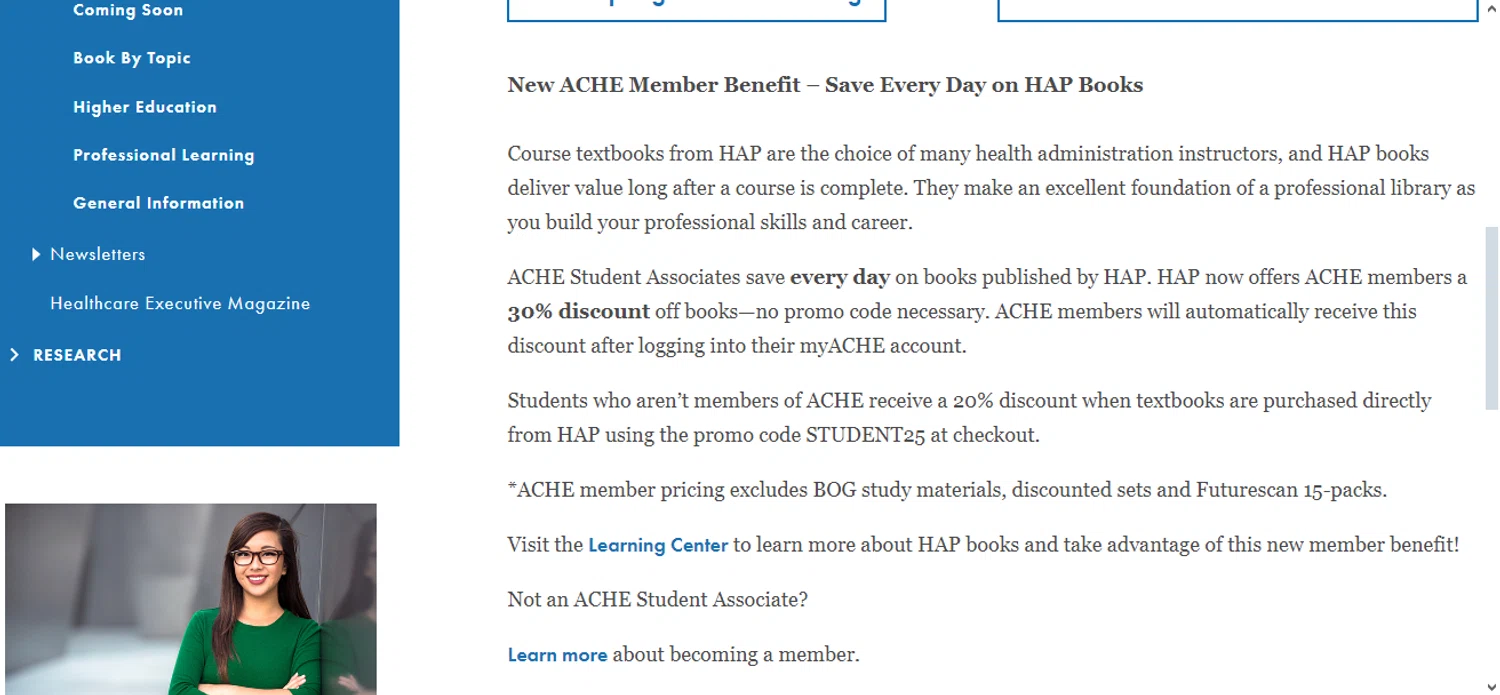 ACHE checkout page showing ACHE discount code box | Screenshot taken by SimplyCodes community member on Jan 12, 2025