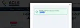 ACLS10 coupon verification screenshot