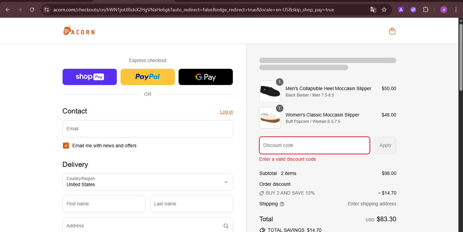 Acorn promo code screenshot showing code WEEKEND applied at Acorn checkout page. Uploaded by SimplyCodes community member PennyTiger4891 on Aug 25, 2025